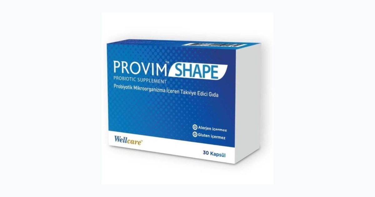 Wellcare Provim Shape Probiyotik 30 Kapsül