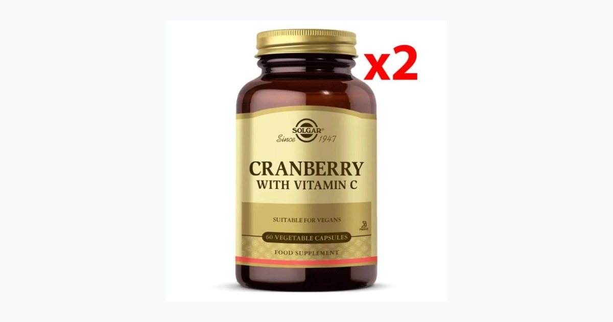 Solgar Cranberry With Vitamin C 60 Kapsül 2 Adet
