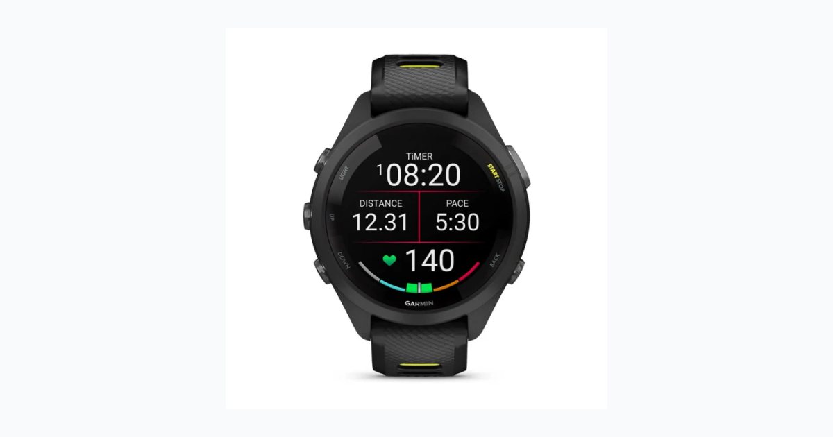 Garmin Forerunner 265S Siyah | Sarı