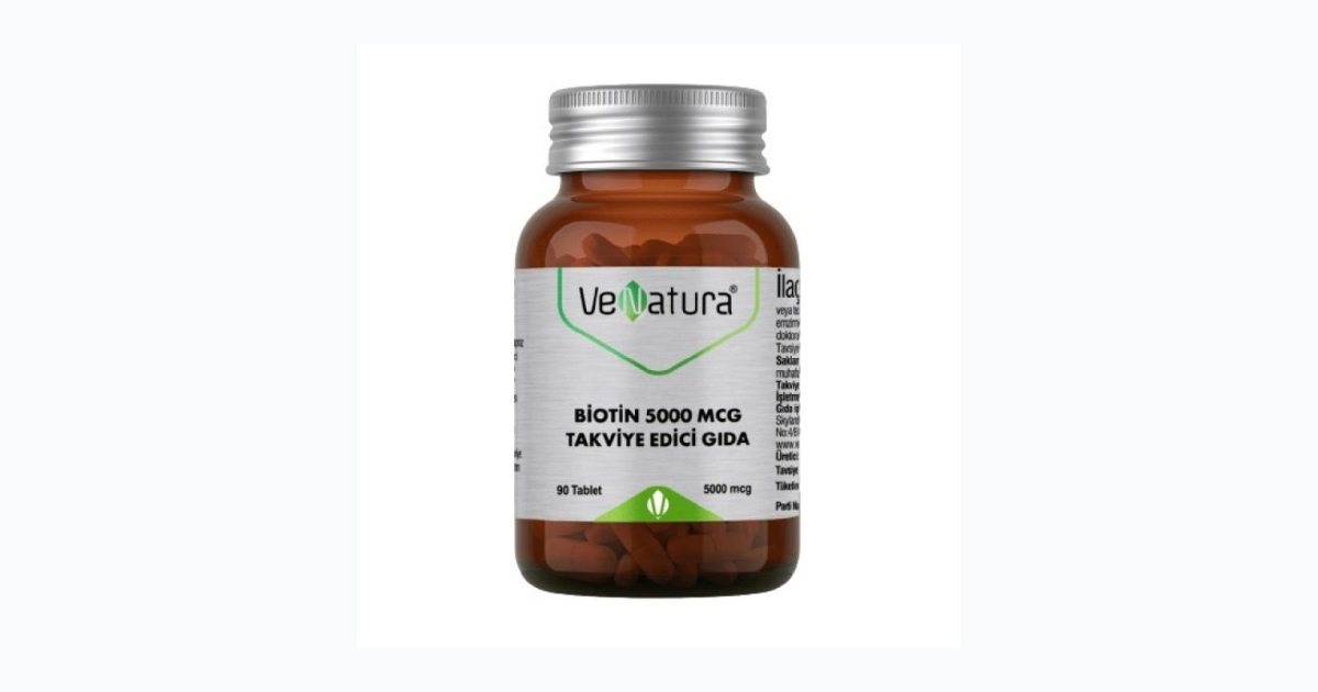 Venatura Biotin 5000 Mcg 90 Tablet