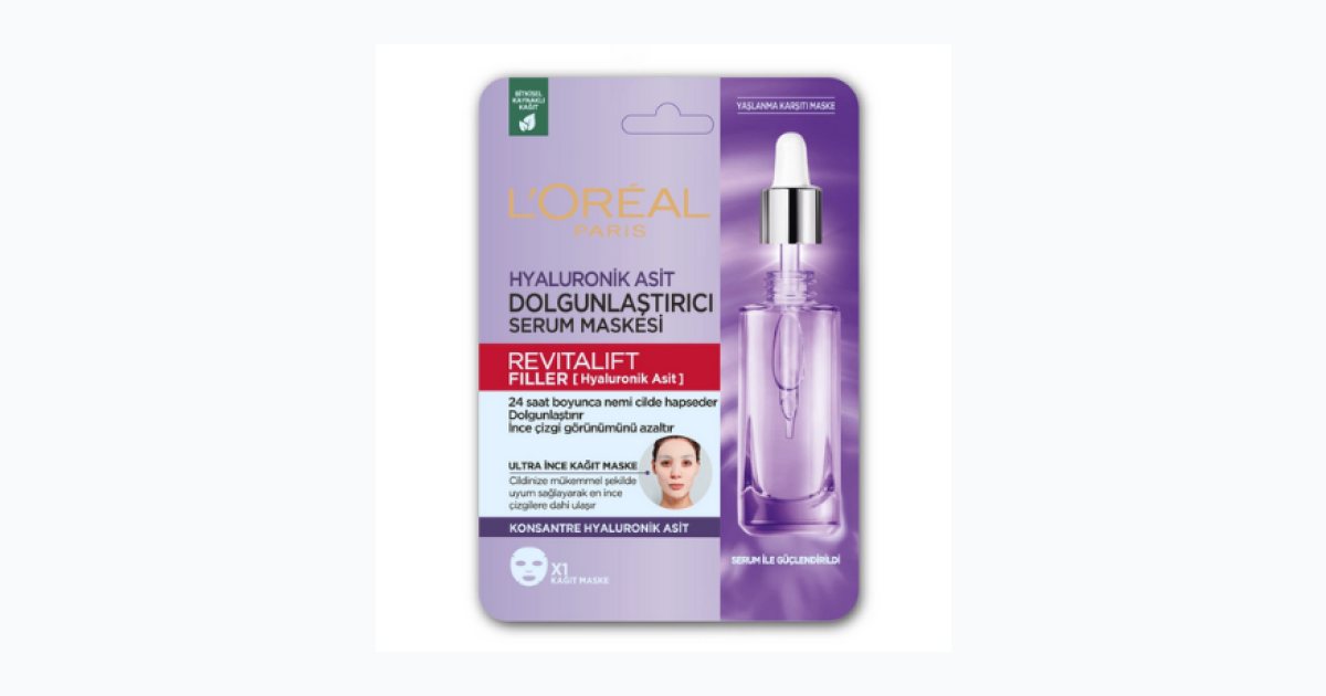Loreal Paris Revitalift Filler Dolgunlaştırıcı Serum Maske 28 gr