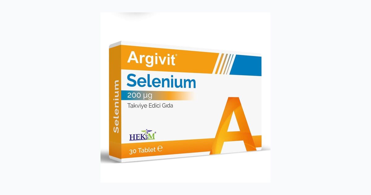 Argivit Selenium, Selenyum Içeren Takviye Edici Gıda 30 Tablet - Aromasız