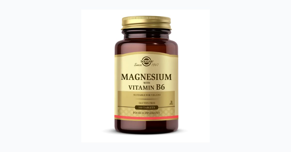 Solgar Magnesium With Vitamin B6 100 Tablet