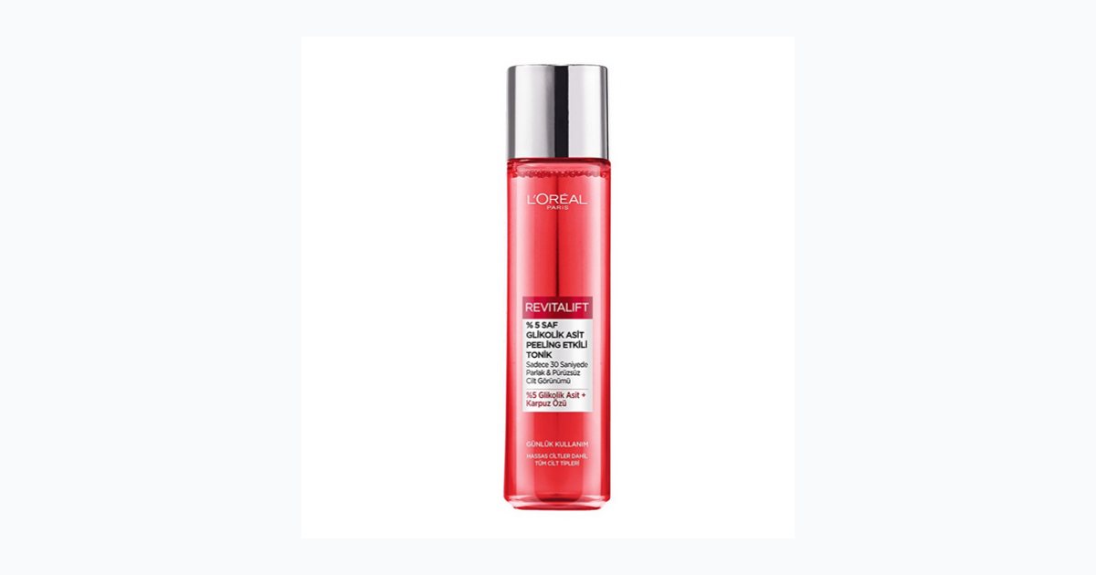 Loreal Paris Revitalift %5 Saf Glikolik Asit Peeling Etkili Tonik 180 ml