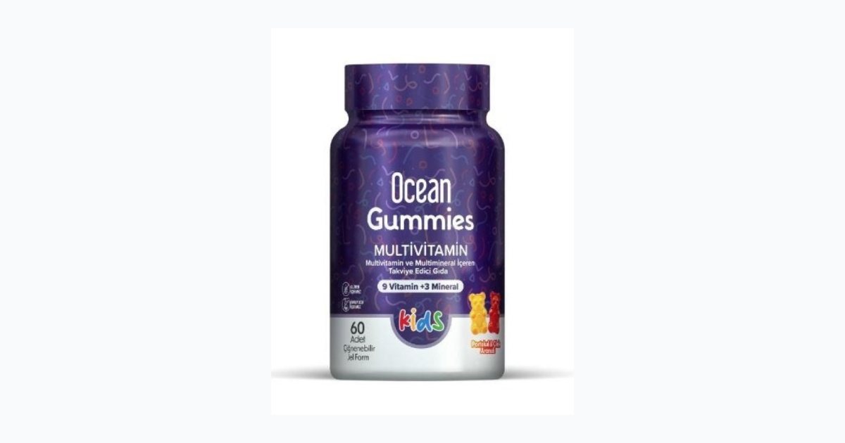 Ocean Kids Multivitamin Çiğnenebilir 60 Tablet