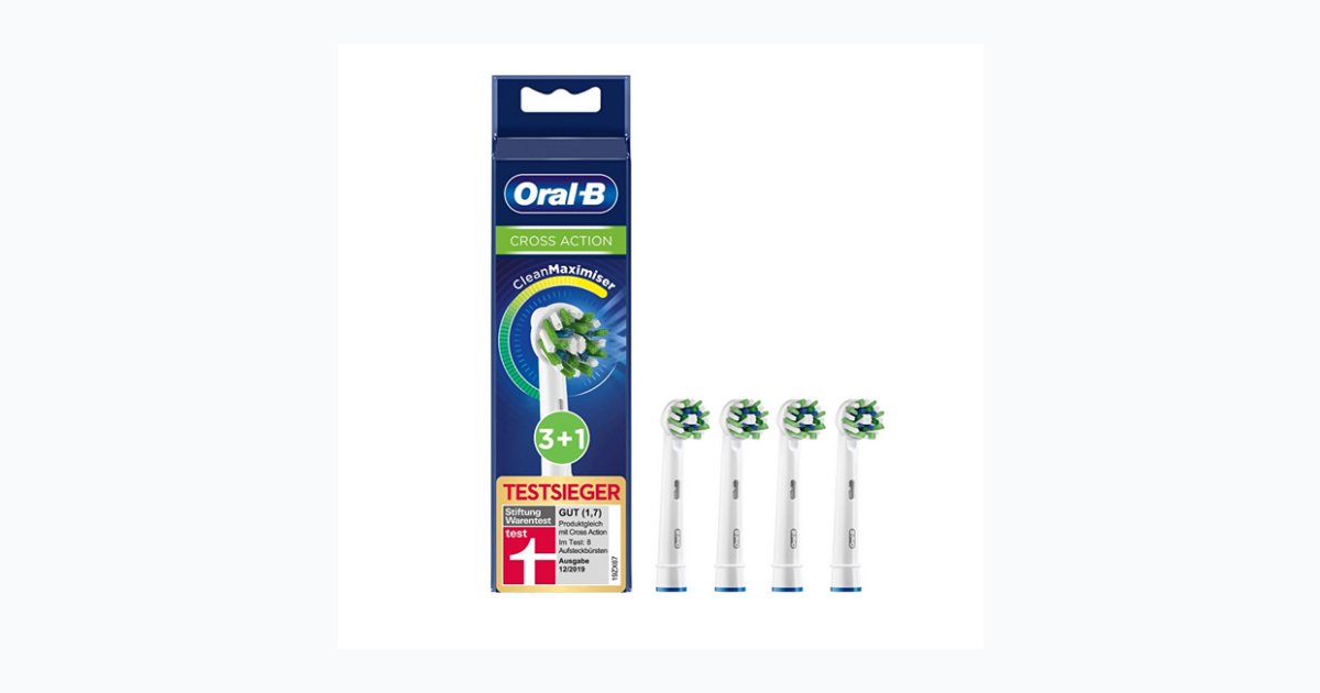 Oral-B Cross Action Clean Maximizer Yedek Başlık 3+1