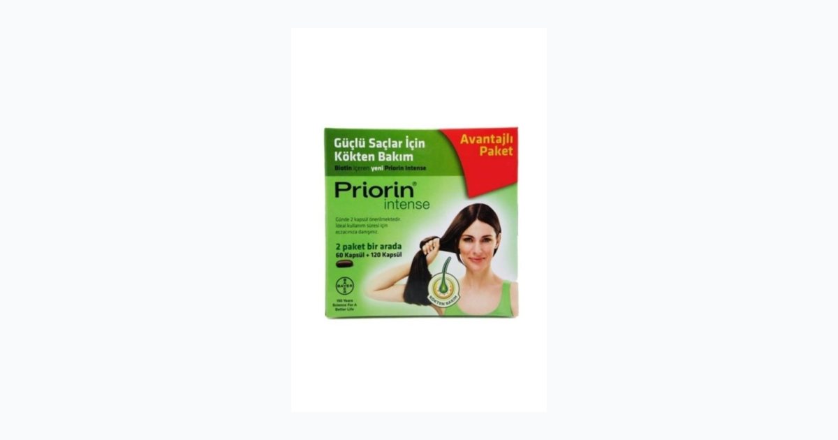 Priorin Intense 60 + 120 Saç Dökülmesini Önleyici Kapsül