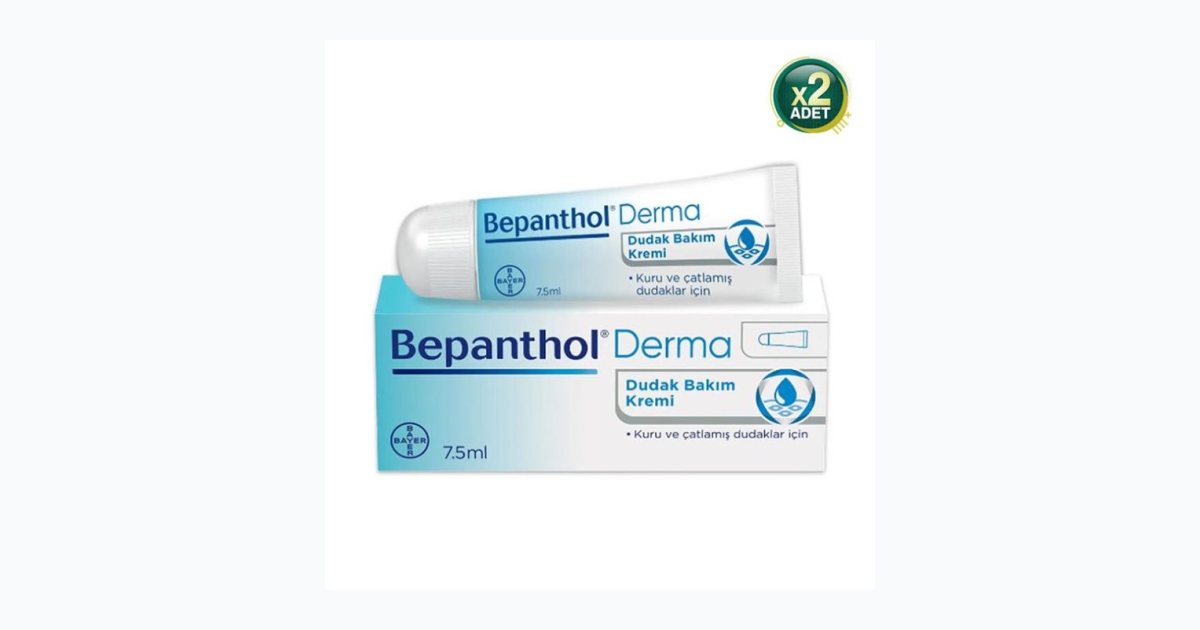 Bepanthol Dudak Bakım Kremi 7.5Ml 2 Adet