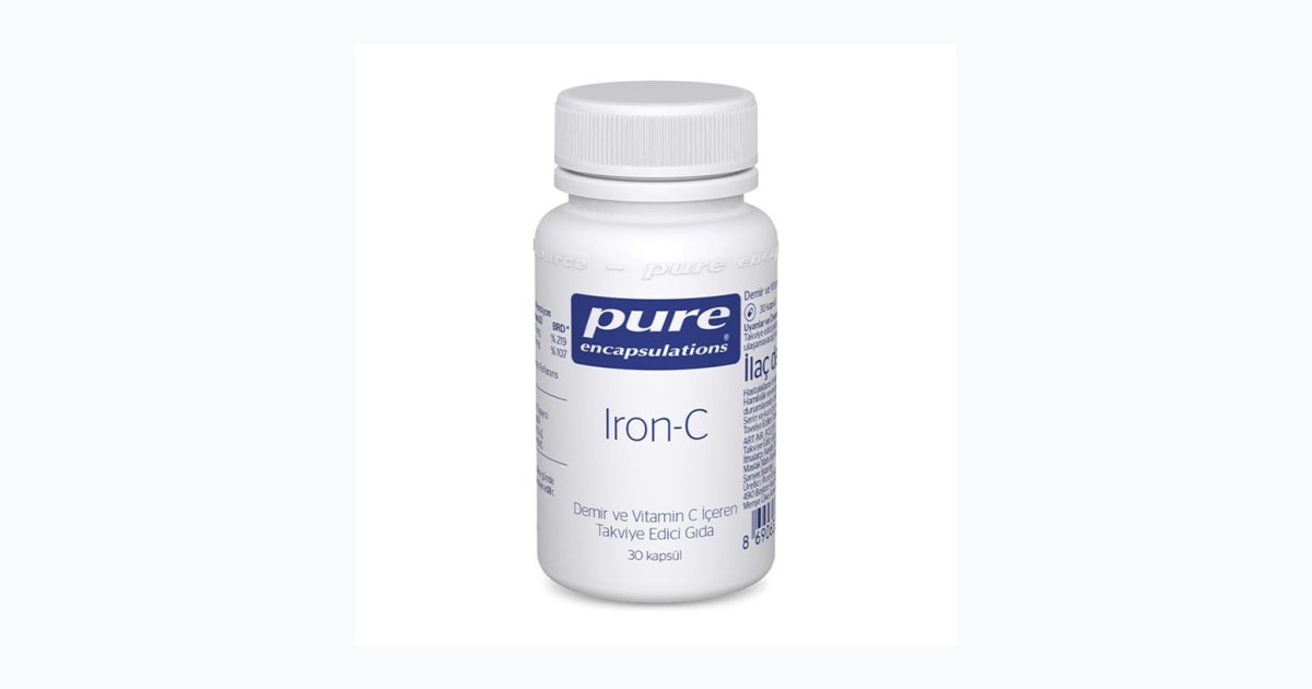 Pure Encapsulations Iron-C 30 Kapsül