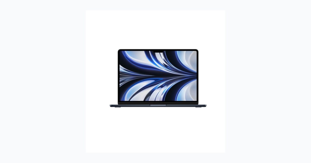 Apple 13" MacBook Air: Apple M2 chip with 8-core CPU and 8-core GPU, 16GB, 256GB - Gece Yarısı