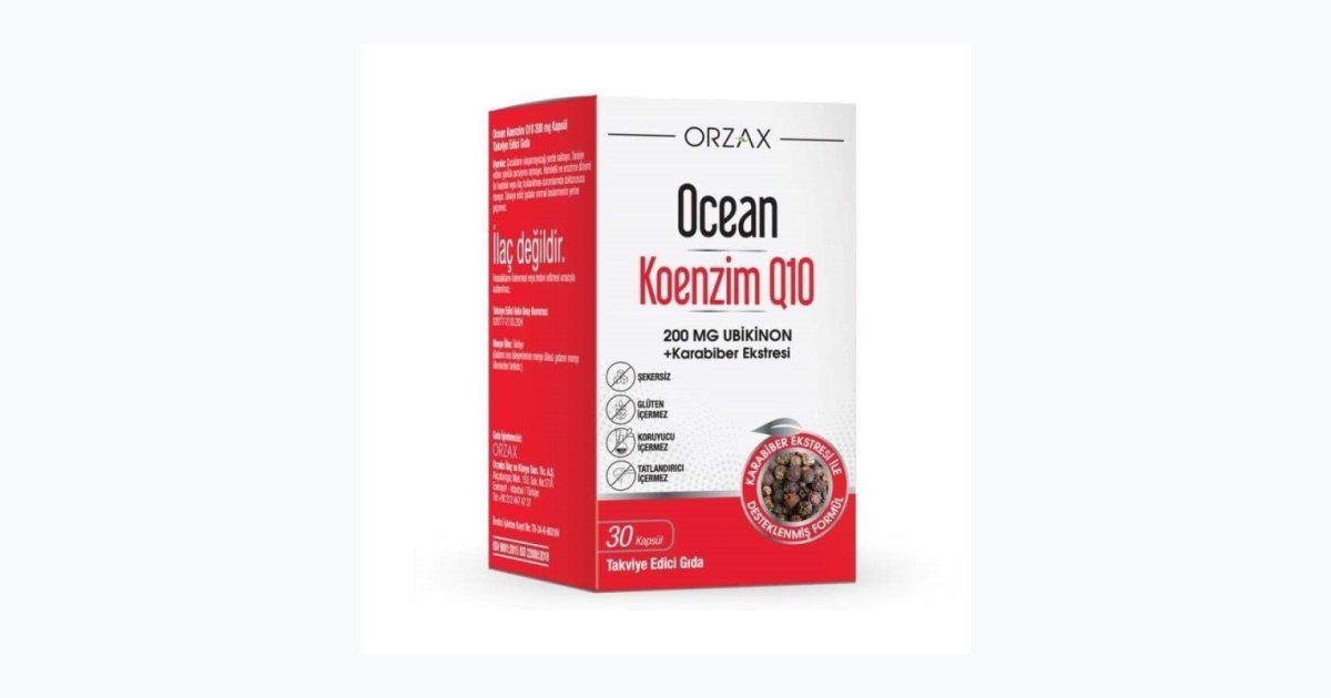 Ocean Koenzim Q10 200 Mg 30 Kapsül