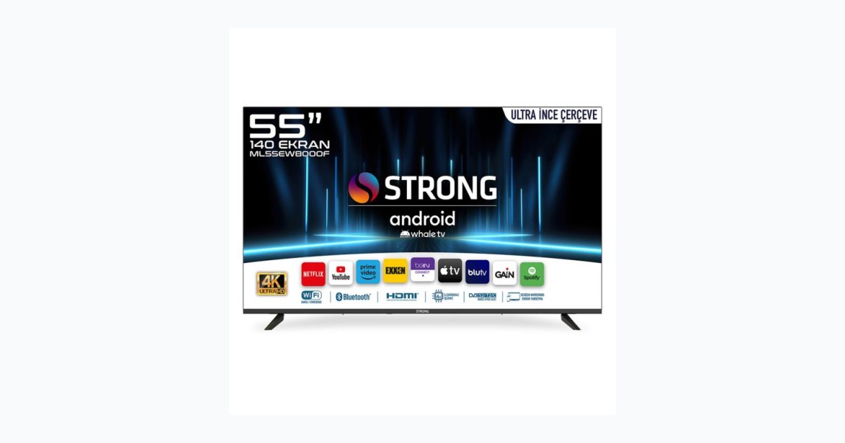 Strong ML55EW8000F 55" 140 Ekran 4K Ultra HD Android Tv