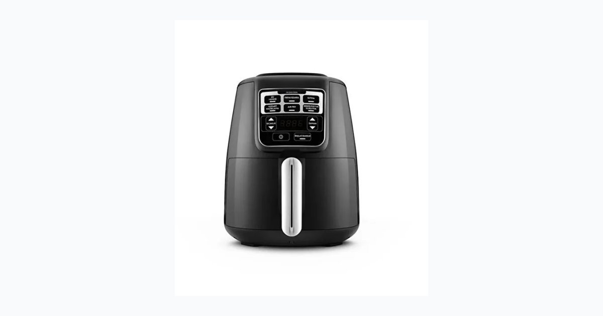Karaca Air Pro Cook XL 2 in 1 Konuşan Airfryer Black Chrome 4L
