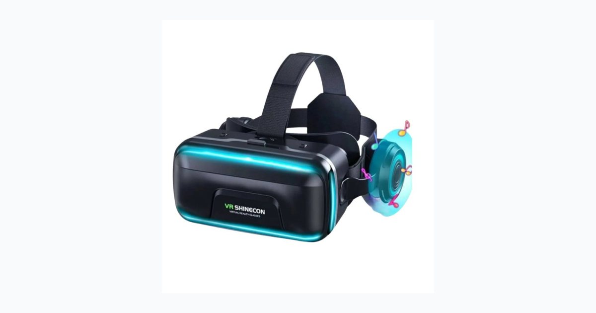 VR Shinecon Sanal Gerçeklik Gözlüğü Kulaklıklı 3d Vr Filmler Video Oyunları Tüm Telefonlara Uyumlu