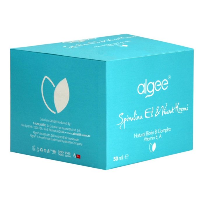 Algee Spirulina Yosun El &amp; Vücut Bakım Kremi