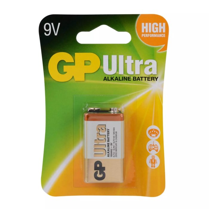 Gp 1604Au 9V Ultra Alkalin Pil 1Li