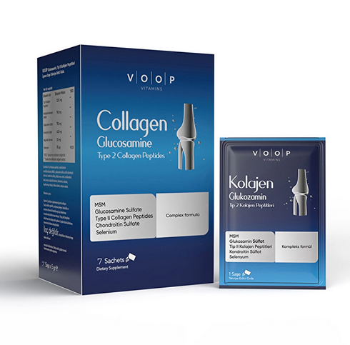 Voop Collagen Glukozamin, Tip II Kolajen Peptitleri 7 Saşe