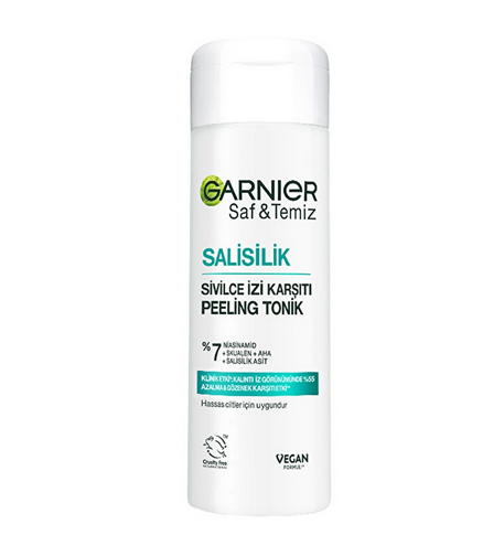 Garnier Saf &amp; Temiz Salisilik Sivilce İzi Karşıtı Gözenek Sıkılaştırıcı Peeling Tonik 120 ml