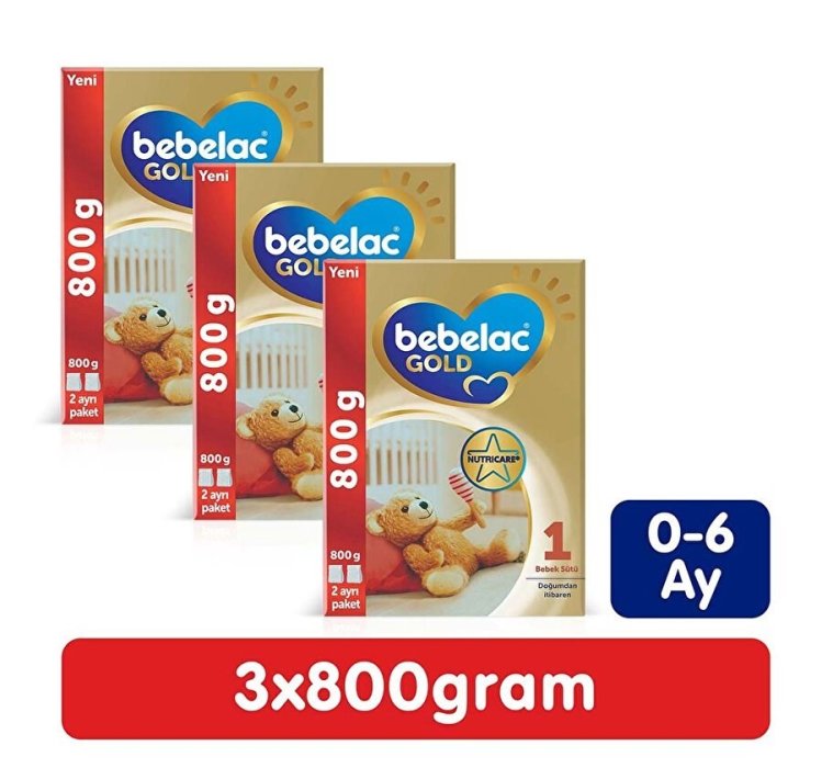Bebelac Gold 1 800 Gr Bebek Sütü 3 Adet
