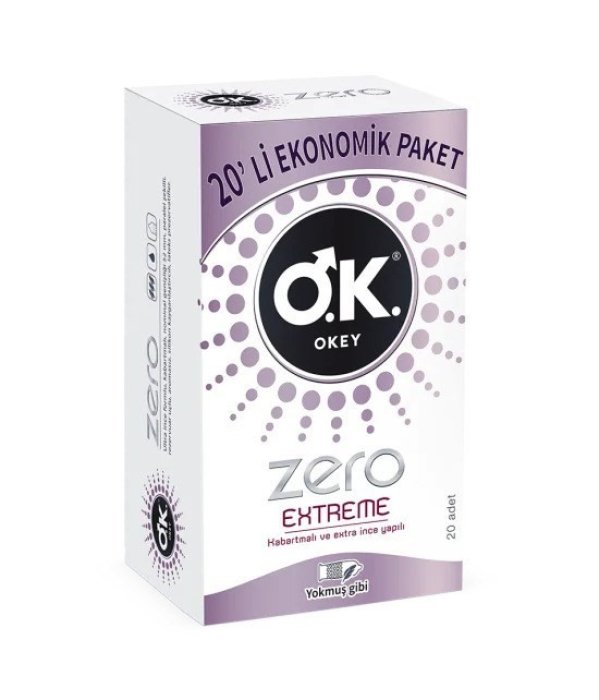 Okey Zero Extreme 20'Li Prezervatif