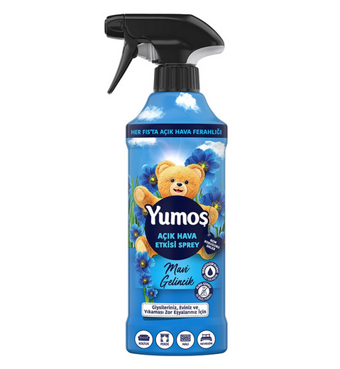 Yumoş Açık Hava Etkisi Sprey Yıkanması Zor Eşyalar İçin Giysi Spreyi Mavi Gelincik 430 ml