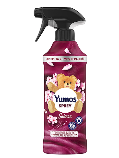 Yumoş Ev ve Tekstil Spreyi Sakura Yıkanması Zor Eşyalar İçin 450 ml