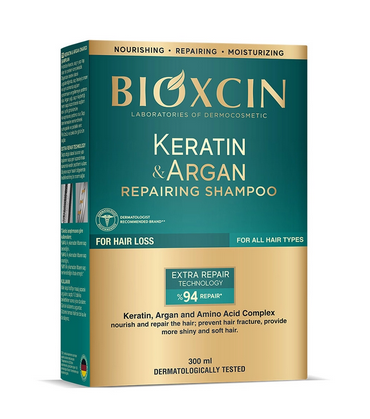 Bioxcin Keratin &amp; Argan Onarıcı Şampuan 300 ml