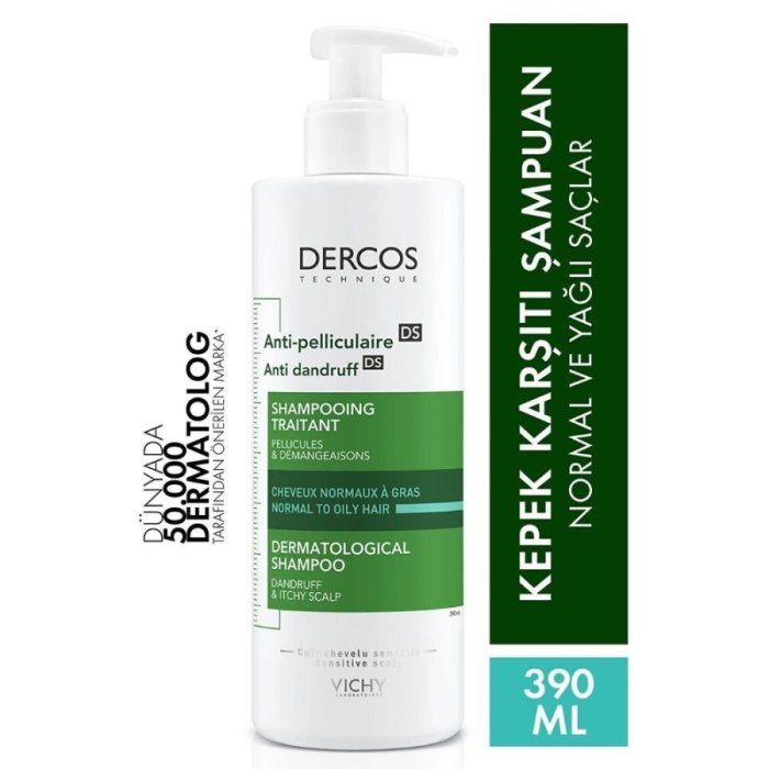 Vichy Dercos Yağlı Saç Derisi Kepek Karşıtı 390 Ml Şampuan