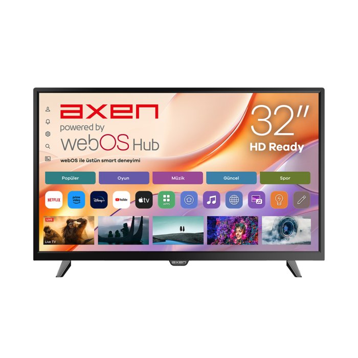 Axen AX32DAL540 82 Ekran HD Ready Webos 2.0 Led Tv