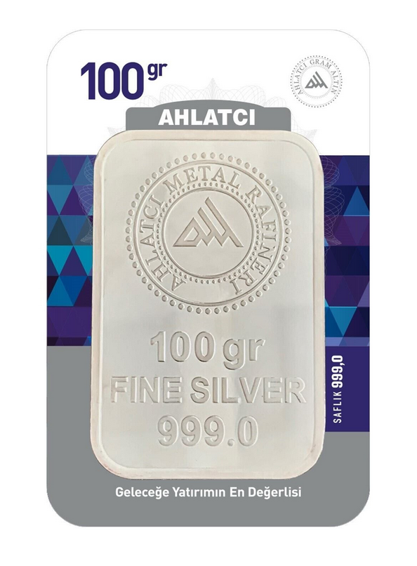Ahlatcı 100 Gram Külçe Gümüş