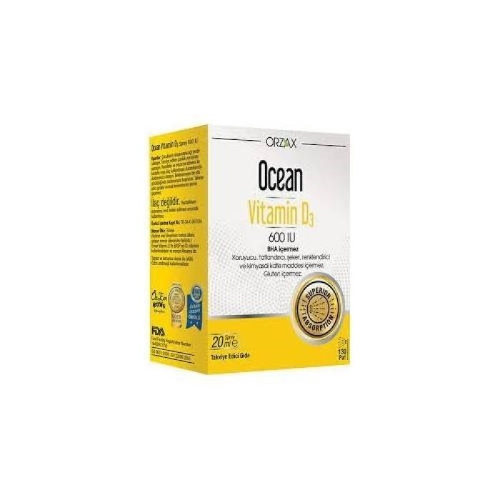 Ocean Vitamin D3 600 Iu Sprey 20Ml