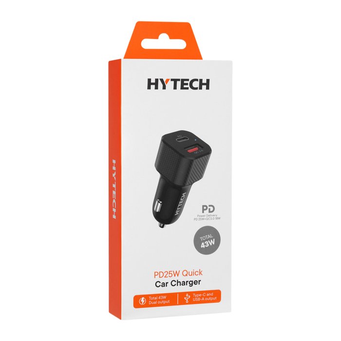 Hytech HY-X49 Type C + Usb Çift Girişli Araç Adaptör