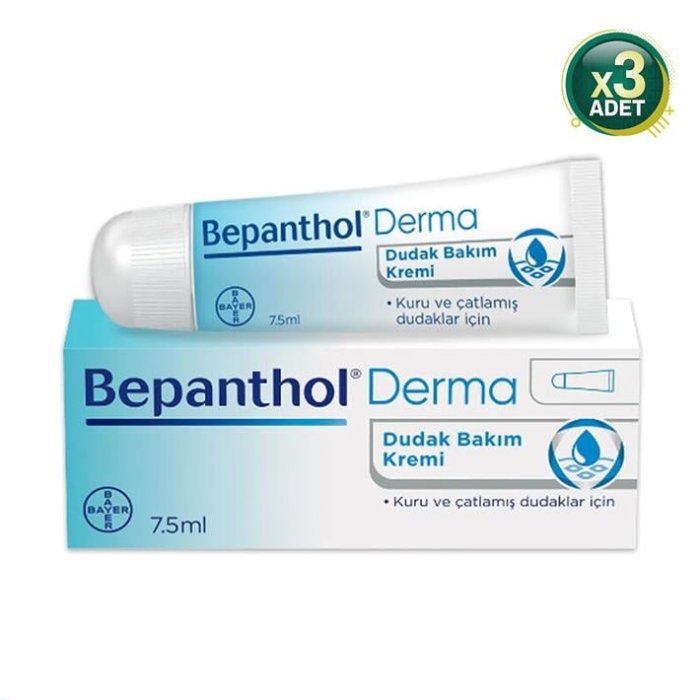 Bepanthol Dudak Bakım Kremi 7.5Ml 3 Adet
