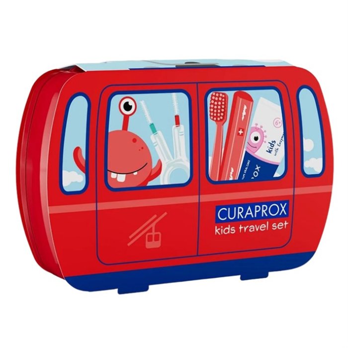 Curaprox Çocuk Seyahat Seti - Kırmızı