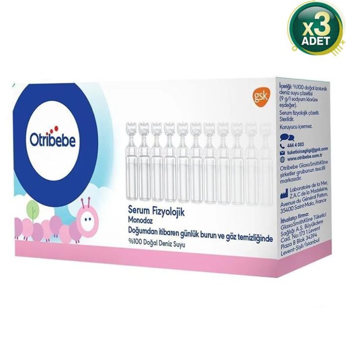 Otribebe Monodoz Serum Fizyolik 5 ML X 20 Flakon 3 Adet