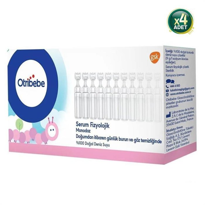 Otribebe Monodoz Serum Fizyolik 5 ML X 20 Flakon 4 Adet