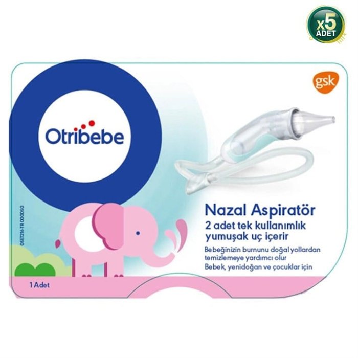 Otribebe Yumuşak Uçlu Nazal Aspiratör 5 Adet - --