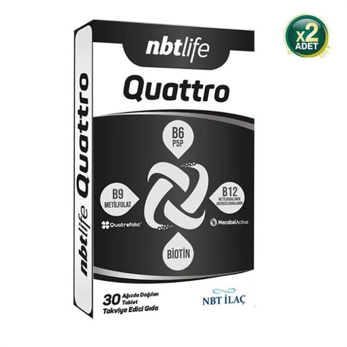 Nbt Life Quattro Takviye Edici Gıda 30 Tablet 2 Adet