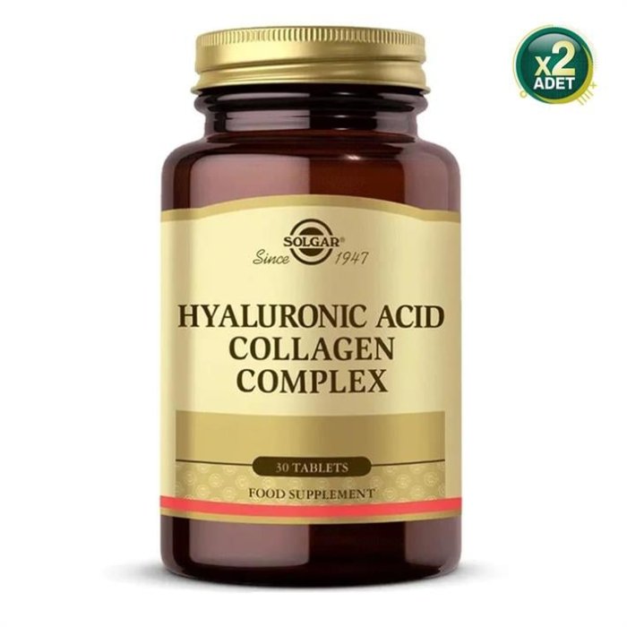 Solgar Hyaluronic Acid Collagen Complex 30 Tablet 2 Adet